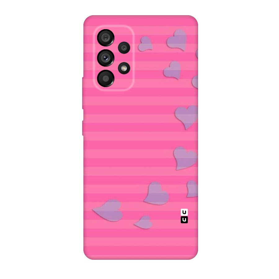 Light Heart Stripes Original Polycarbonate Back Case for Galaxy A53 5G