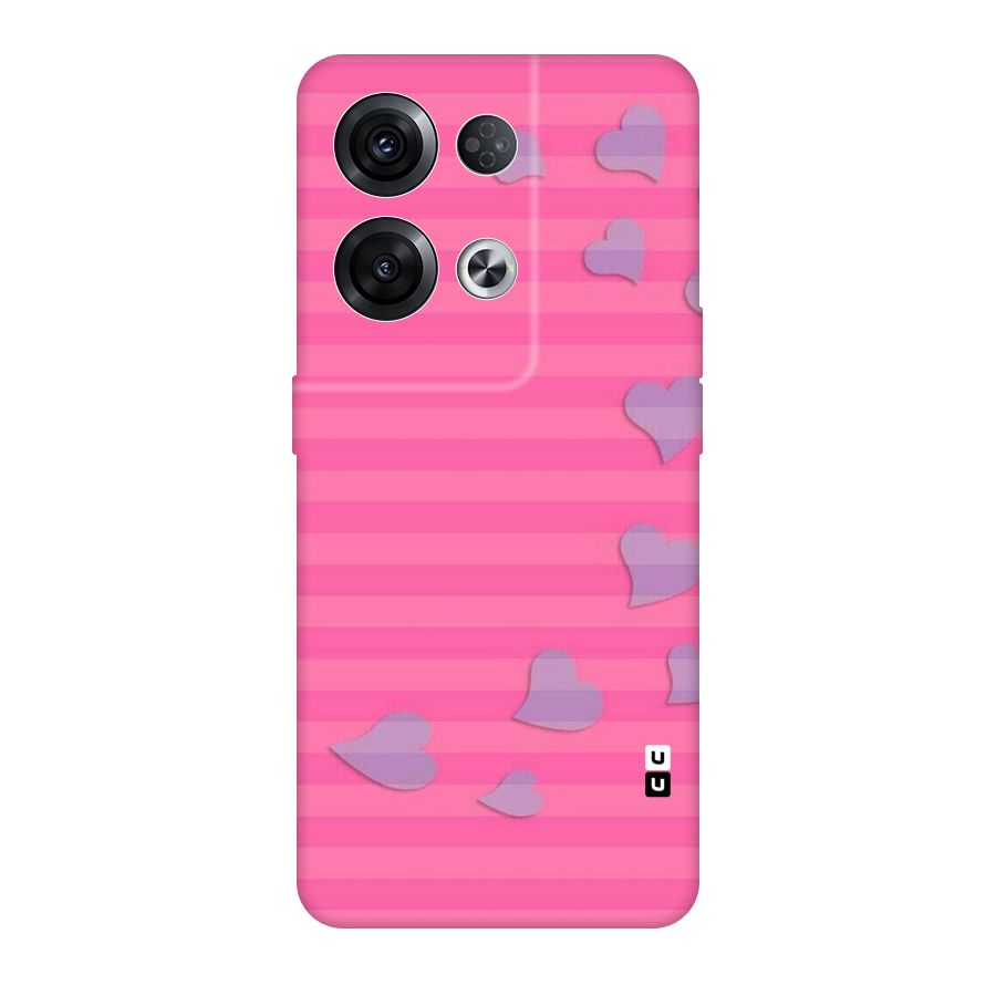 Light Heart Stripes Original Polycarbonate Back Case for Oppo Reno8 Pro 5G