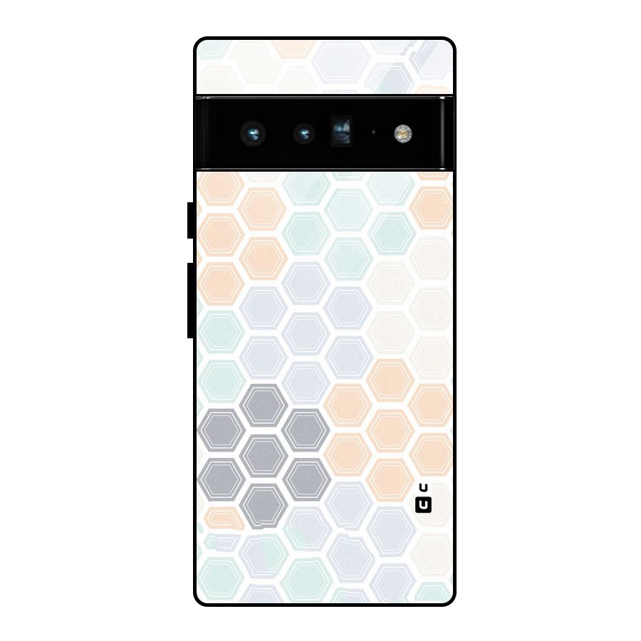 Light Hexagons Glass Back Case for Google Pixel 6 Pro