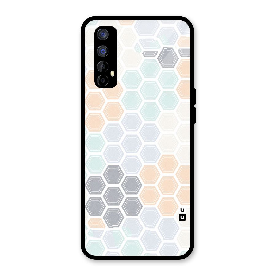 Light Hexagons Glass Back Case for Realme Narzo 20 Pro