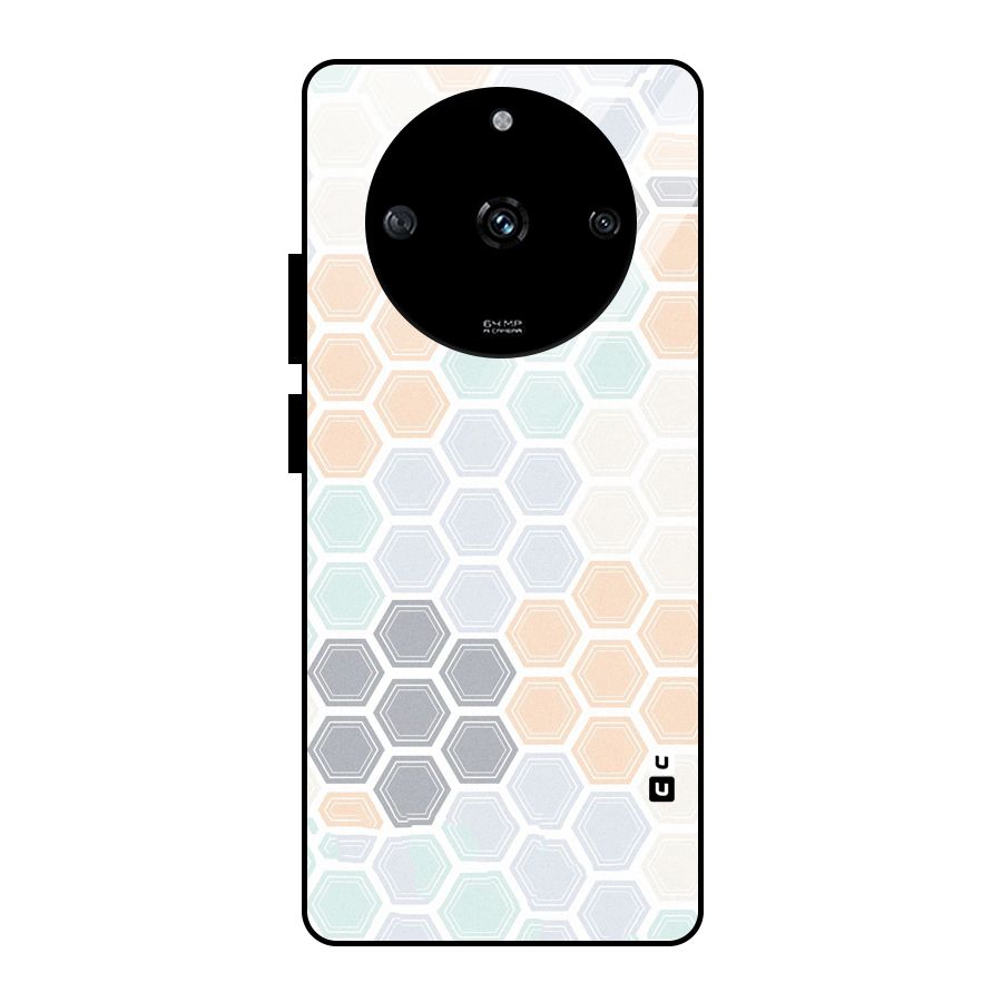 Light Hexagons Glass Back Case for Realme Narzo 60 5G
