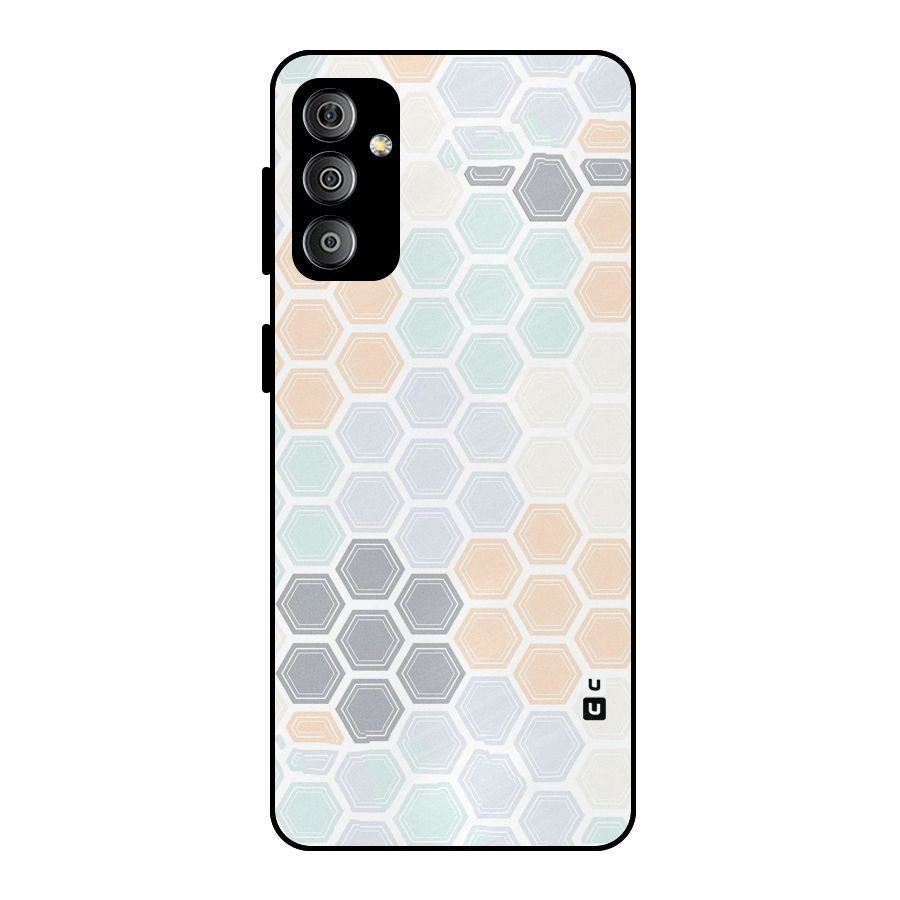 Light Hexagons Metal Back Case for Galaxy F23