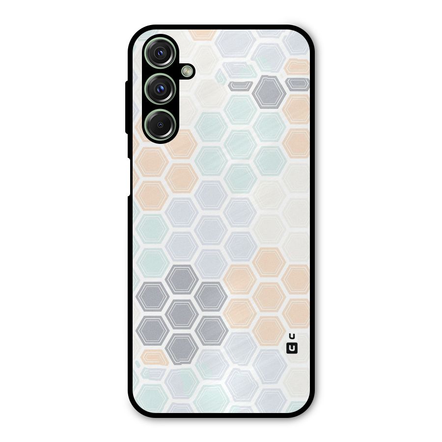 Light Hexagons Metal Back Case for Galaxy M34