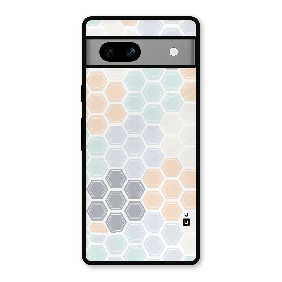Light Hexagons Metal Back Case for Google Pixel 7a