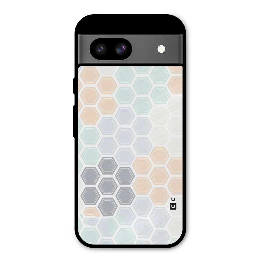 Light Hexagons Metal Back Case for Google Pixel 8a