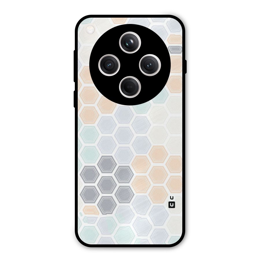 Light Hexagons Metal Back Case for Oppo Find X8