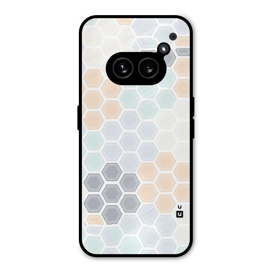 Light Hexagons Metal Back Case for Nothing Phone 2a