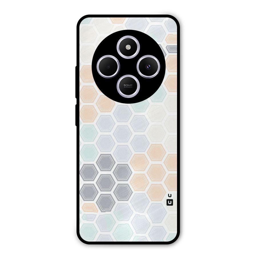 Light Hexagons Metal Back Case for Poco M7