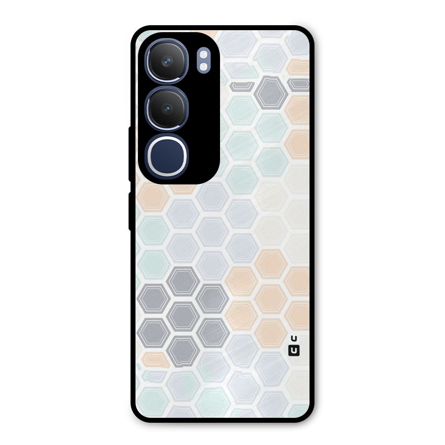 Light Hexagons Metal Back Case for Vivo Y29