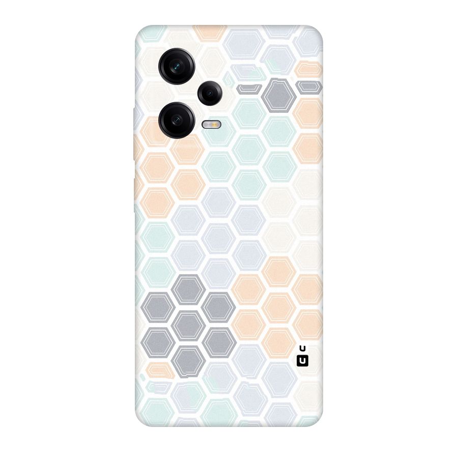 Light Hexagons Original Polycarbonate Back Case for Redmi Note 12 Pro