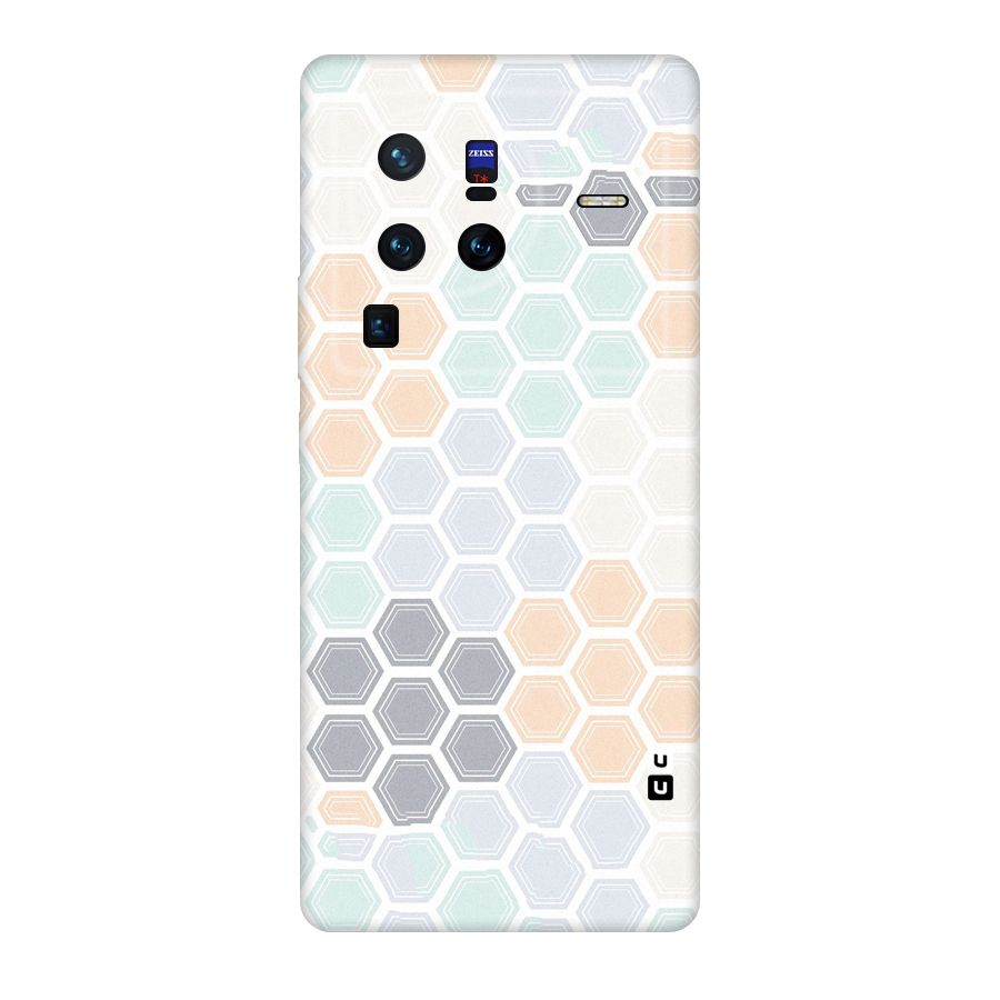 Light Hexagons Original Polycarbonate Back Case for Vivo X80