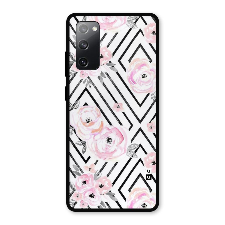 Light Pastel Flowers Design Metal Back Case for Galaxy S20 FE