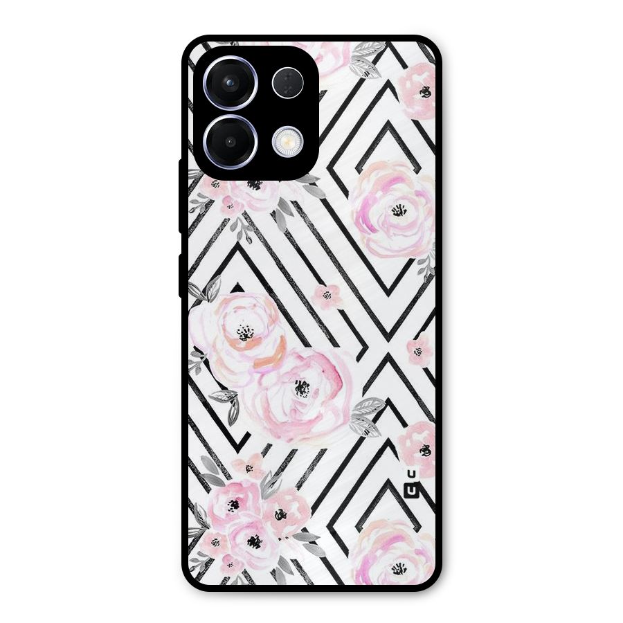 Light Pastel Flowers Design Metal Back Case for Oppo K13