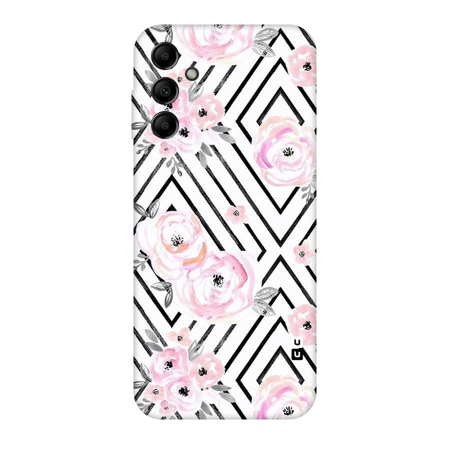 Light Pastel Flowers Design Original Polycarbonate Back Case for Galaxy A14 5G