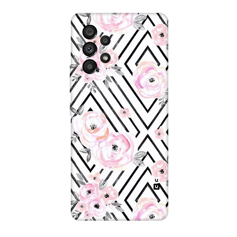 Light Pastel Flowers Design Original Polycarbonate Back Case for Galaxy A53 5G
