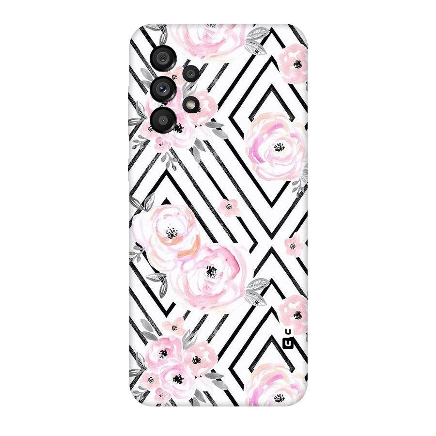 Light Pastel Flowers Design Original Polycarbonate Back Case for Galaxy A73 5G