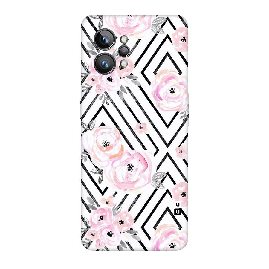 Light Pastel Flowers Design Original Polycarbonate Back Case for Realme GT2 Pro