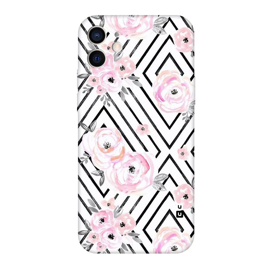 Light Pastel Flowers Design Original Polycarbonate Back Case for iPhone 12