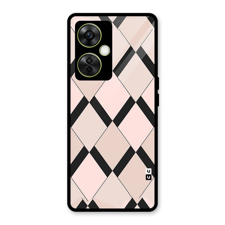 Light Pink Glass Back Case for OnePlus Nord CE 3 Lite