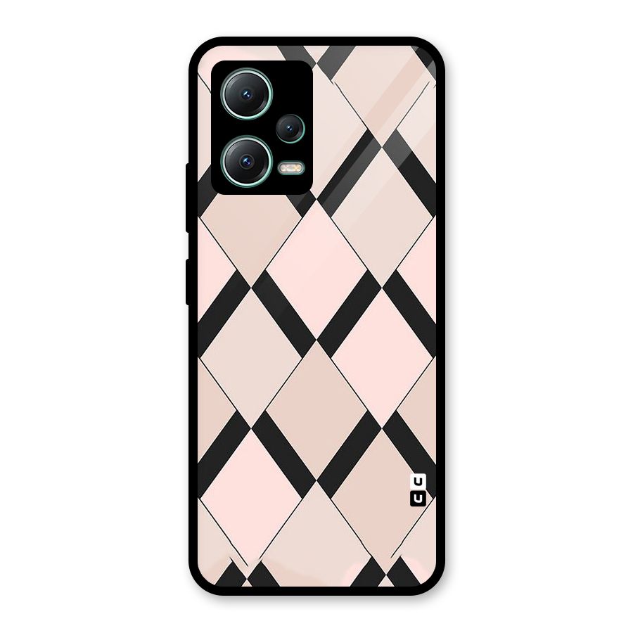 Light Pink Glass Back Case for Poco X5