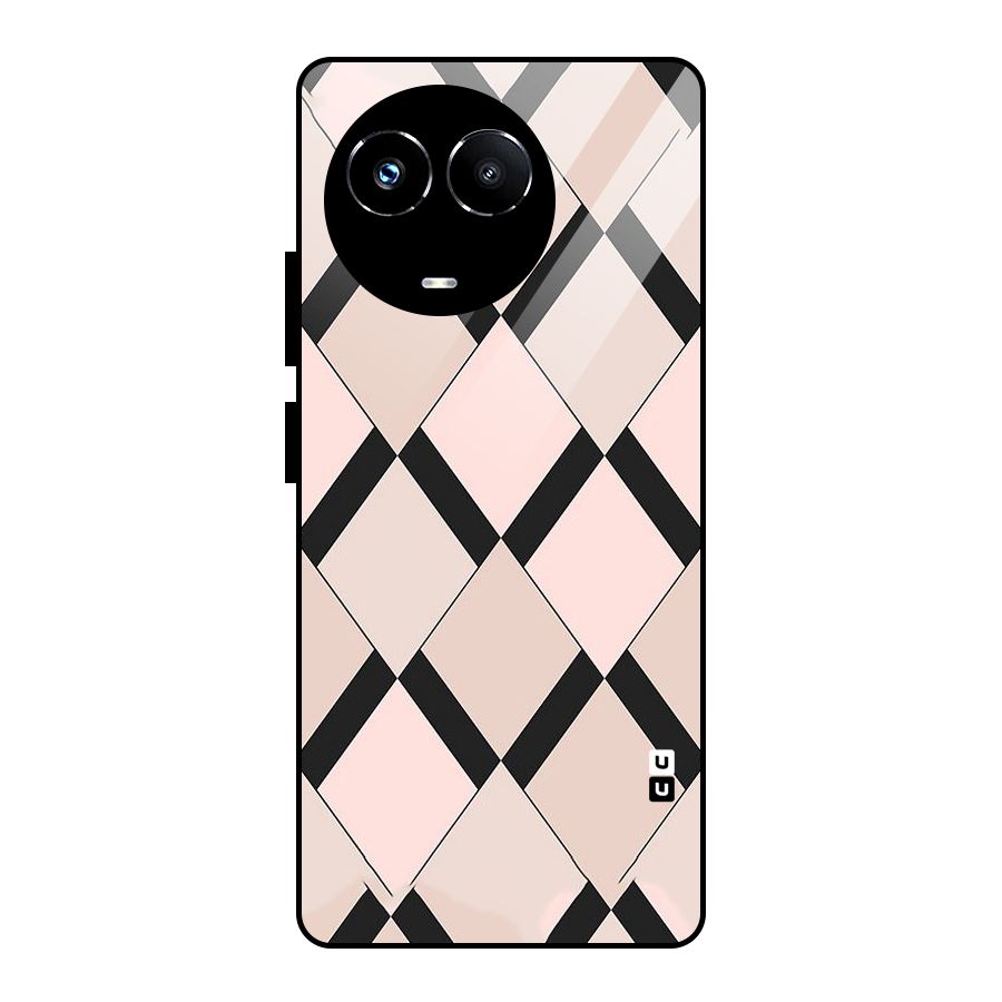 Light Pink Glass Back Case for Realme Narzo 60X
