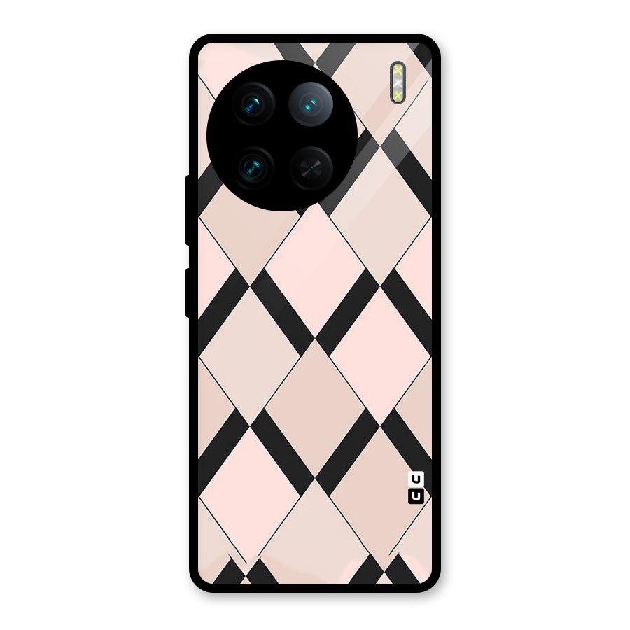 Light Pink Glass Back Case for Vivo X90 Pro