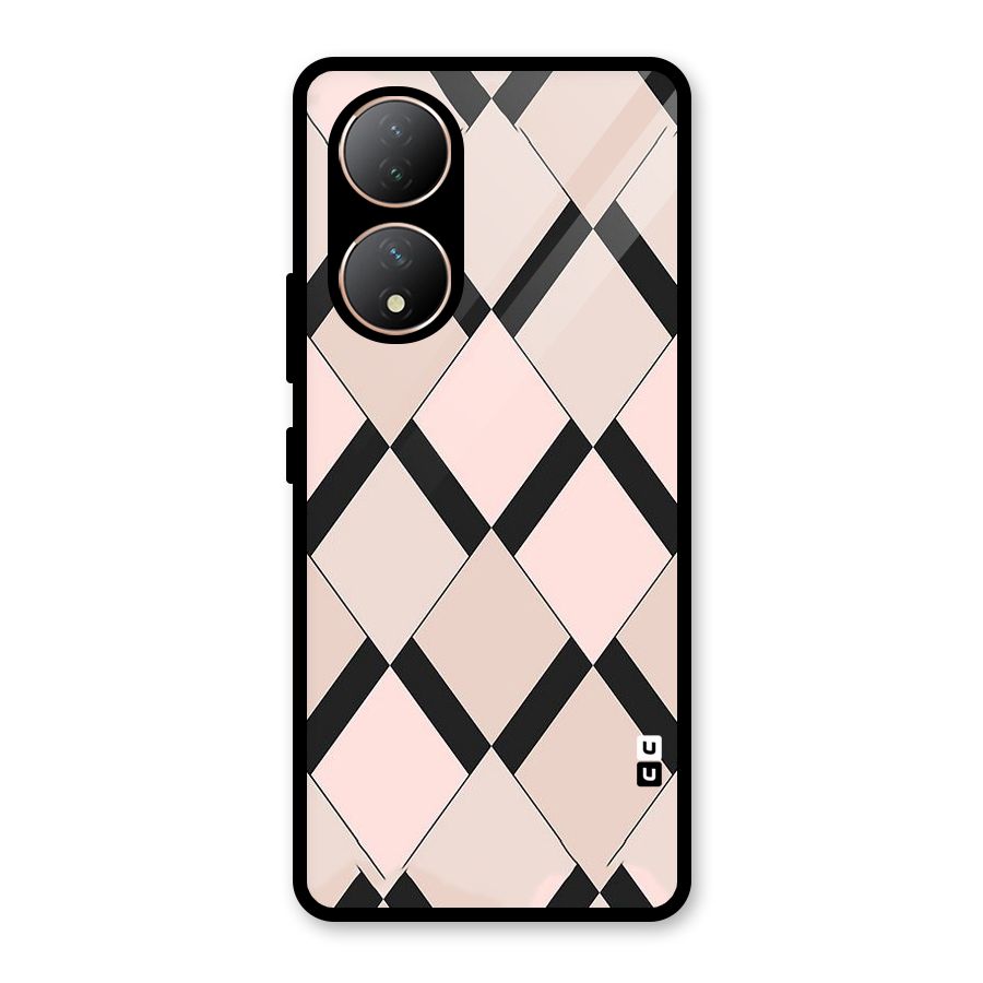 Light Pink Glass Back Case for Vivo Y100A