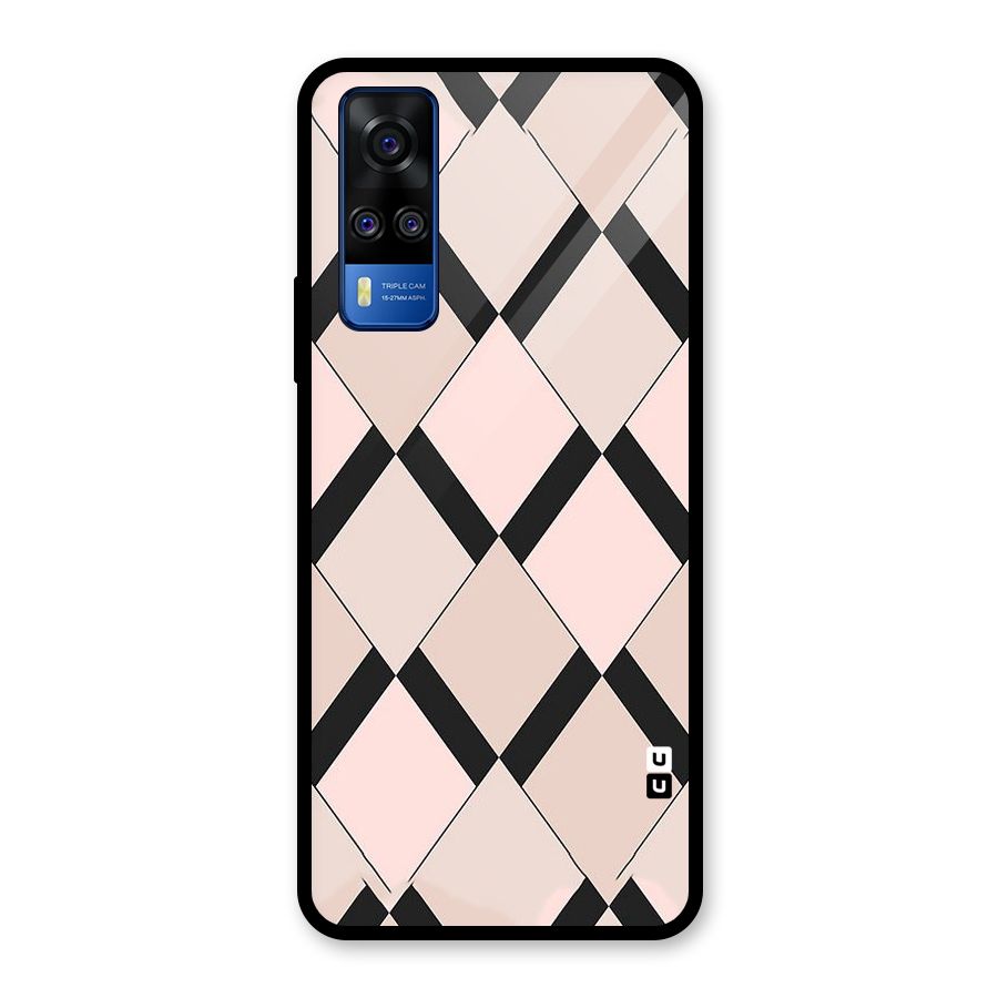 Light Pink Glass Back Case for Vivo Y31