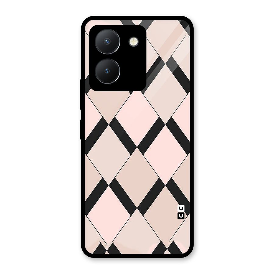 Light Pink Glass Back Case for Vivo Y36