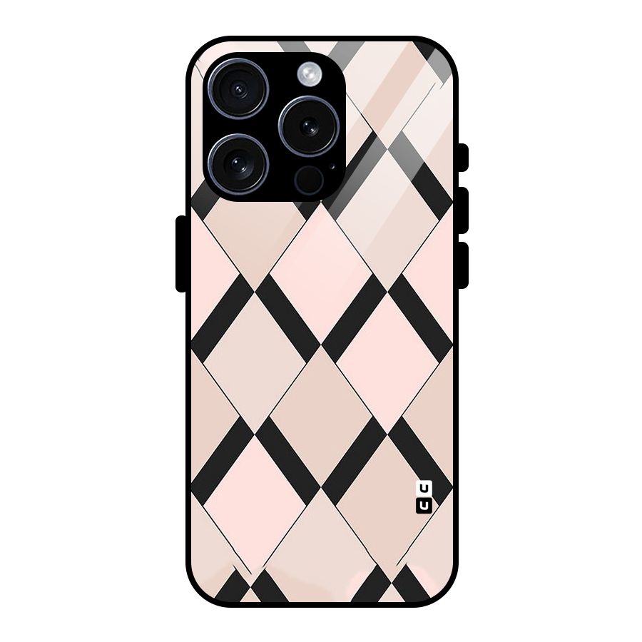 Light Pink Glass Back Case for iPhone 15 Pro