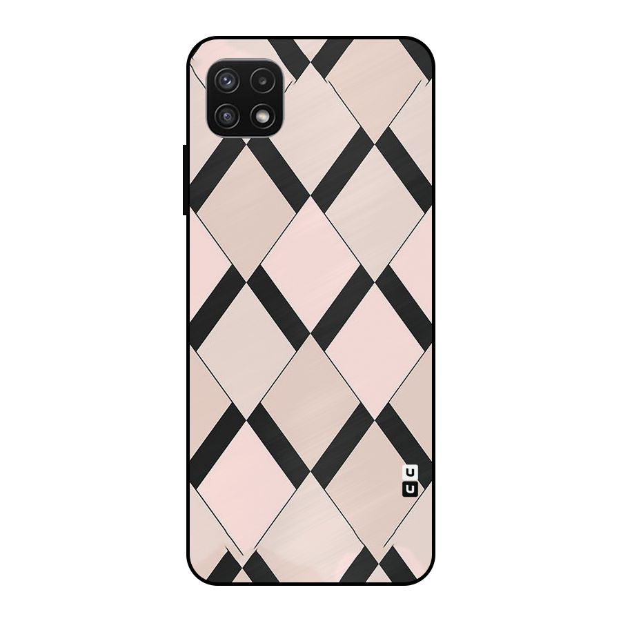Light Pink Metal Back Case for Galaxy A22 5G