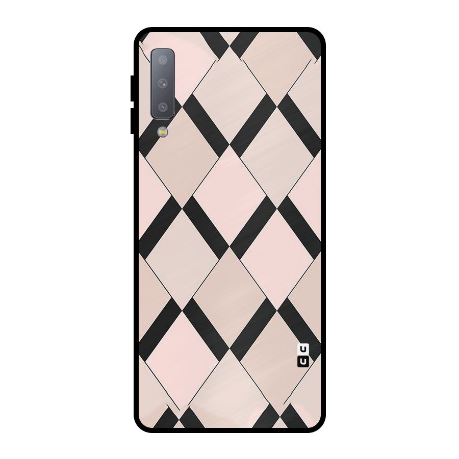 Light Pink Metal Back Case for Galaxy A7 (2018)