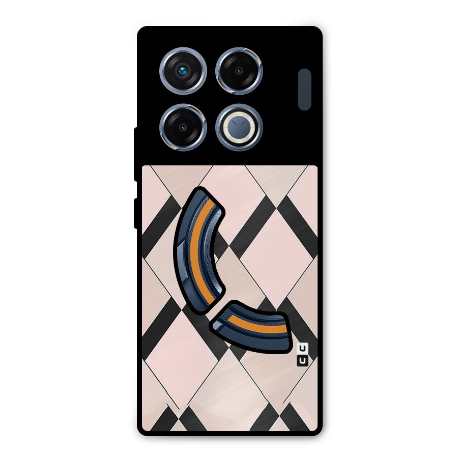 Light Pink Metal Back Case for Infinix GT 20 Pro