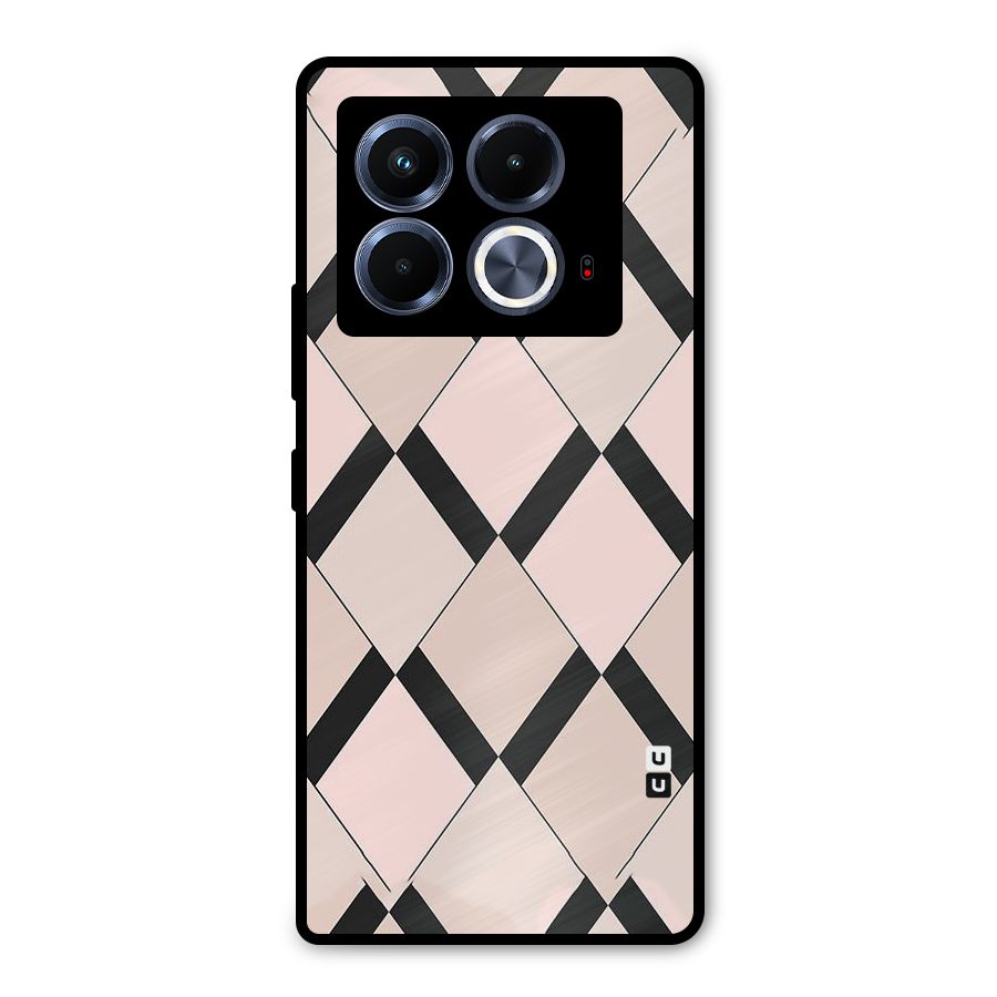 Light Pink Metal Back Case for Infinix Note 40 5G