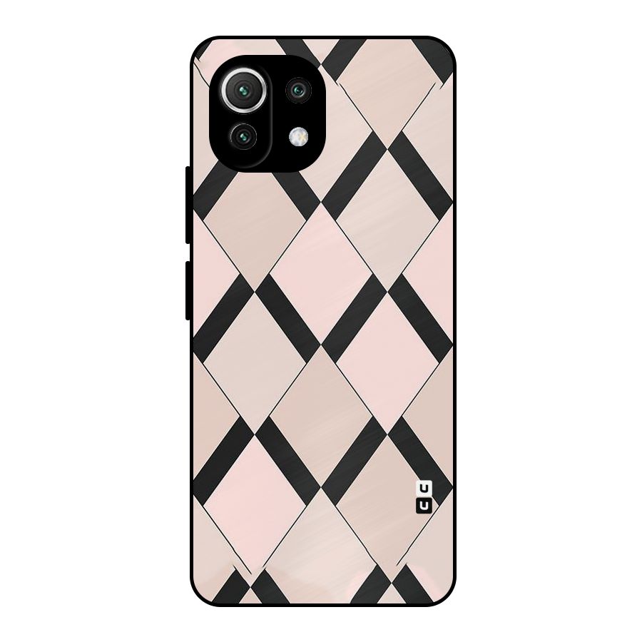Light Pink Metal Back Case for Mi 11 Lite