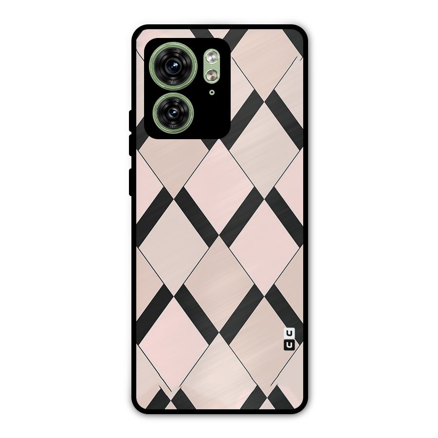 Light Pink Metal Back Case for Motorola Edge 40 5G