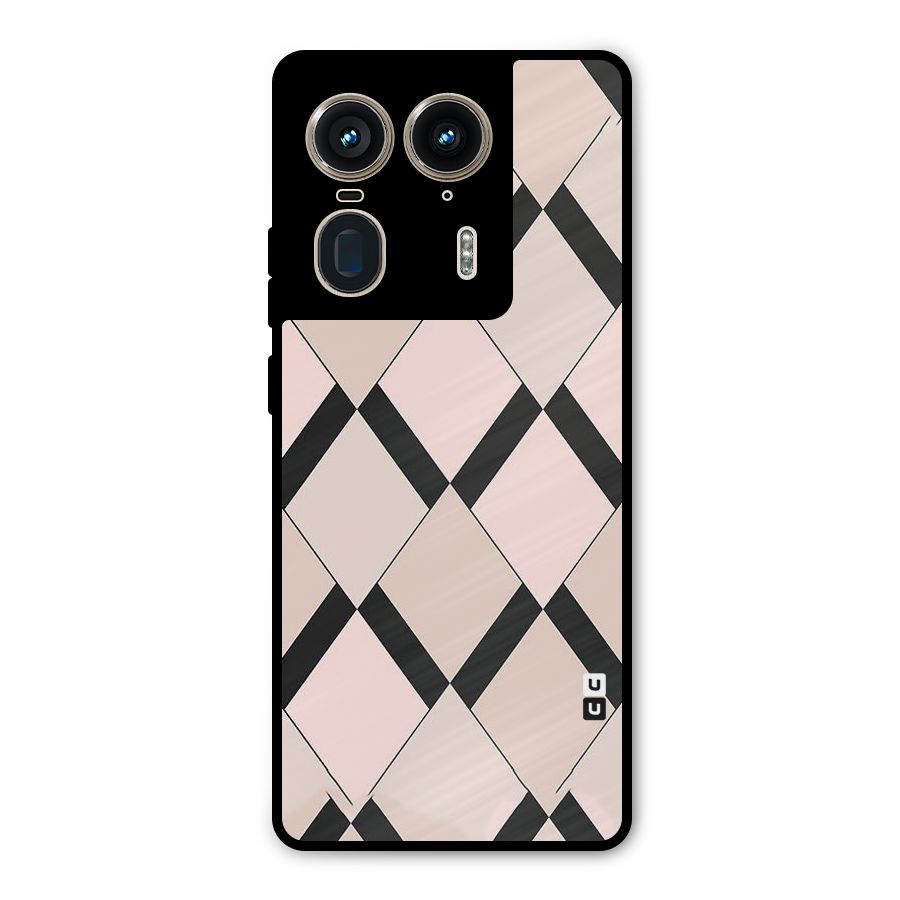 Light Pink Metal Back Case for Motorola Edge 50 Ultra