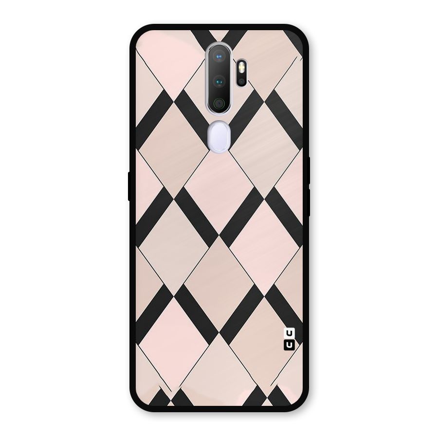 Light Pink Metal Back Case for Oppo A9 (2020)
