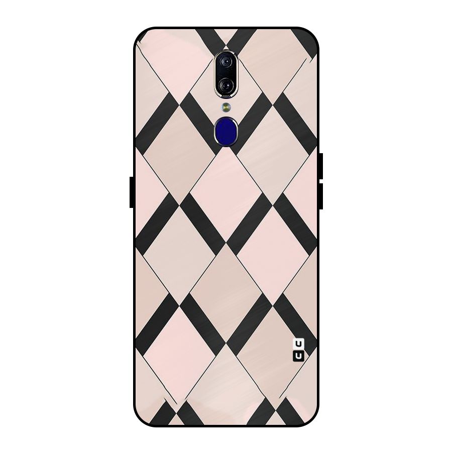 Light Pink Metal Back Case for Oppo F11
