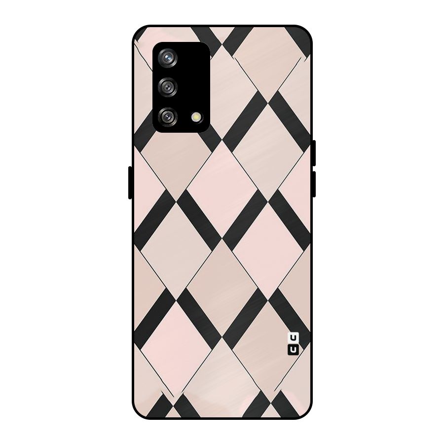 Light Pink Metal Back Case for Oppo F19