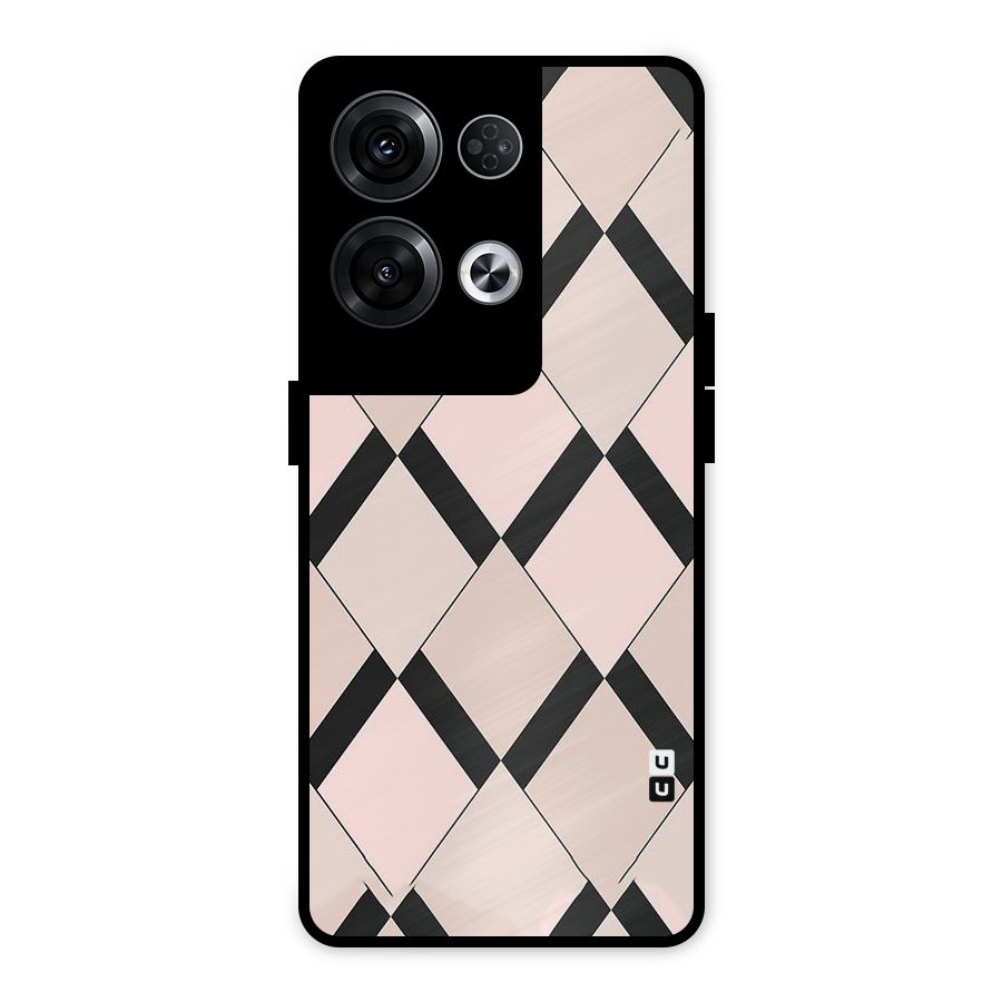 Light Pink Metal Back Case for Oppo Reno8 Pro 5G