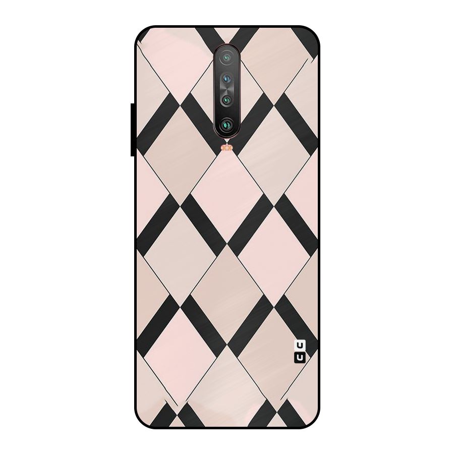 Light Pink Metal Back Case for Poco X2