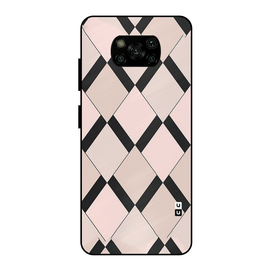 Light Pink Metal Back Case for Poco X3
