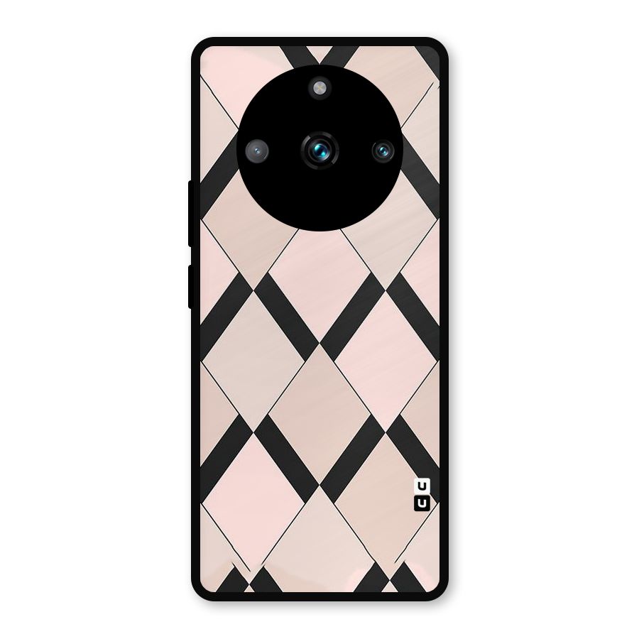 Light Pink Metal Back Case for Realme 11 Pro