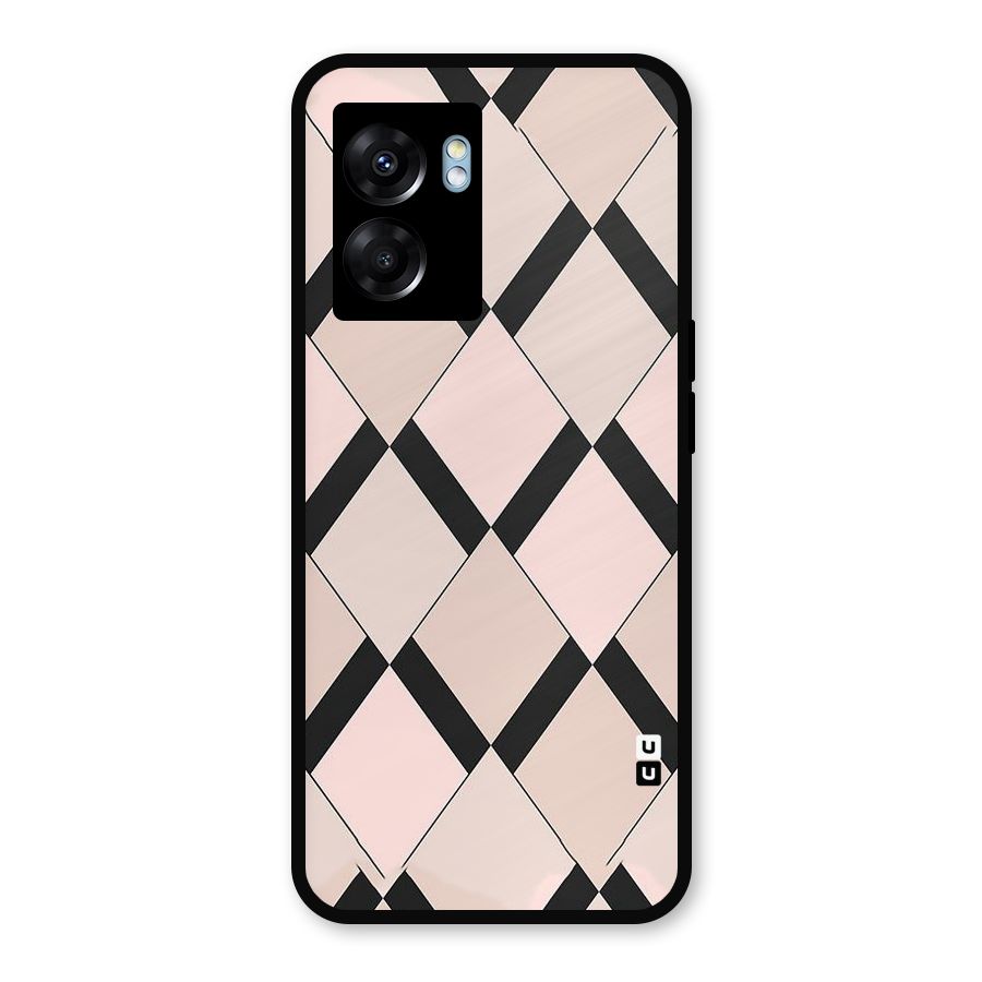 Light Pink Metal Back Case for Realme Narzo 50 5G