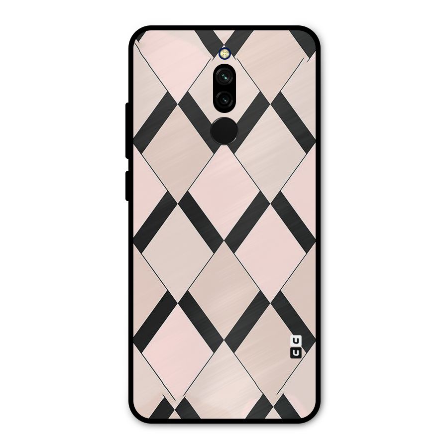 Light Pink Metal Back Case for Redmi 8