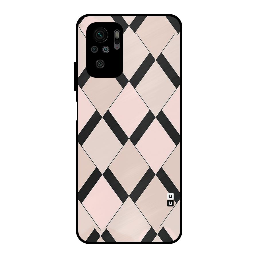 Light Pink Metal Back Case for Redmi Note 10S
