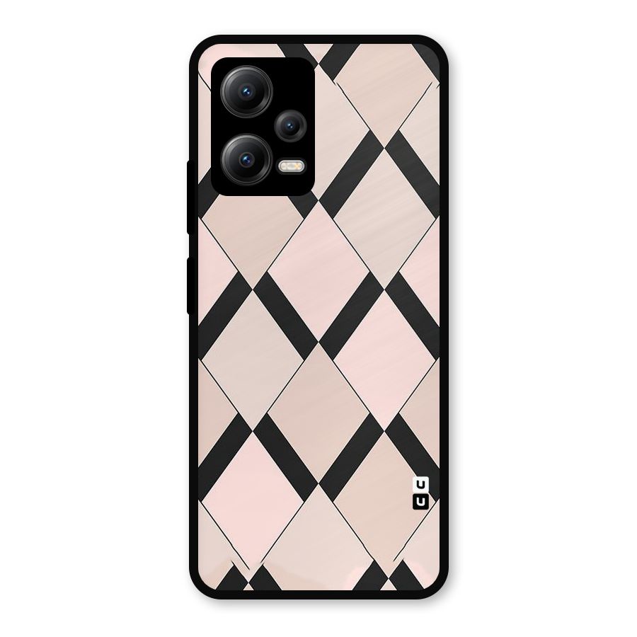 Light Pink Metal Back Case for Redmi Note 12 5G