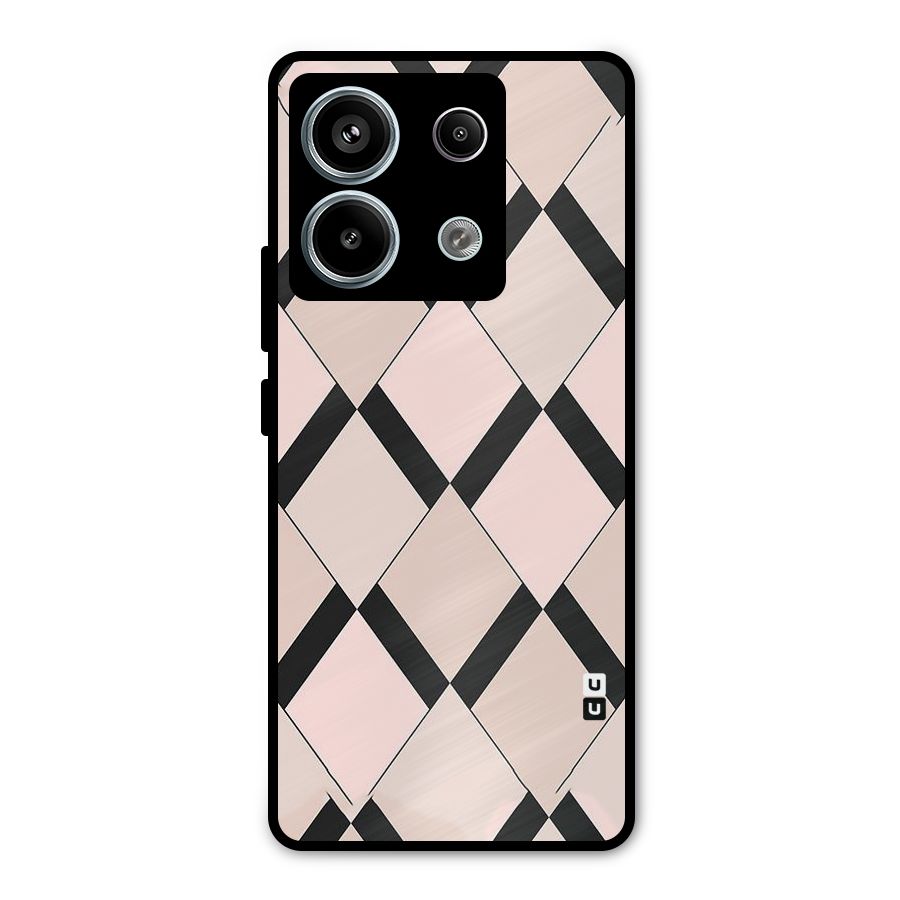 Light Pink Metal Back Case for Redmi Note 13 Pro 5G