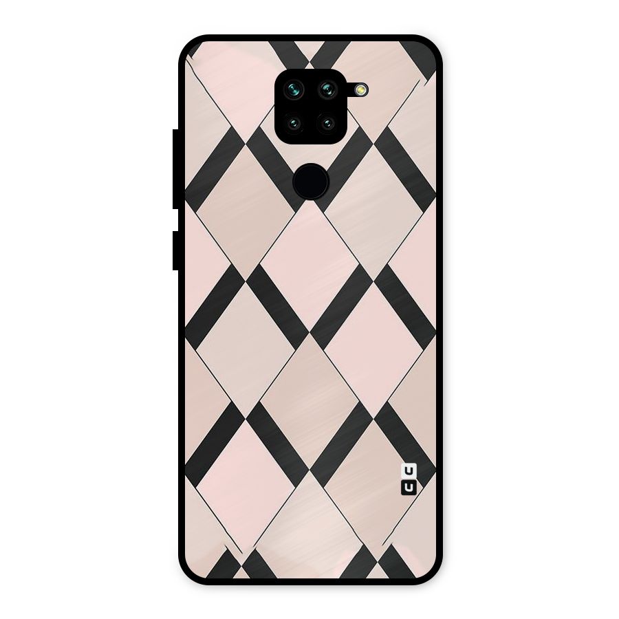 Light Pink Metal Back Case for Redmi Note 9